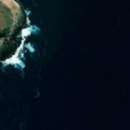 Satellite imagery of Cape Saunders, NZ