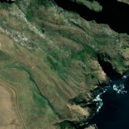 Satellite imagery of Cape Saunders, NZ