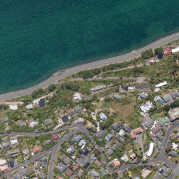 Satellite imagery of Burns Point, NZ