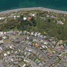 Satellite imagery of Burns Point, NZ