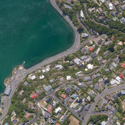 Satellite imagery of Burns Point, NZ