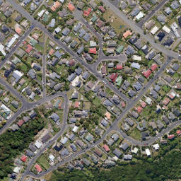 Satellite imagery of Burns Point, NZ