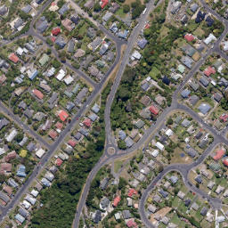 Satellite imagery of Burns Point, NZ