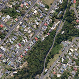 Satellite imagery of Burns Point, NZ