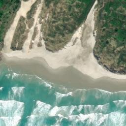 Satellite imagery of Gull Rocks, NZ