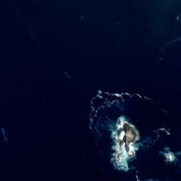 Satellite imagery of Gull Rocks, NZ