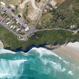 Satellite imagery of Pudneys Cliff, NZ