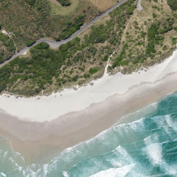 Satellite imagery of Pudneys Cliff, NZ