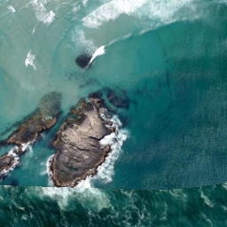 Satellite imagery of Pudneys Cliff, NZ