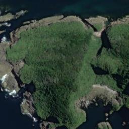 Satellite imagery of Cleft Point, NZ