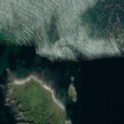 Satellite imagery of Reef Point, NZ