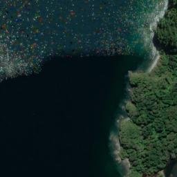 Satellite imagery of Reef Point, NZ