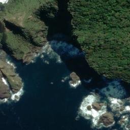 Satellite imagery of Gulches Head, NZ