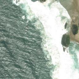 Satellite imagery of Marshall Rock, NZ