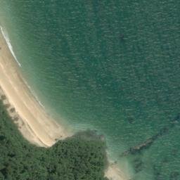 Satellite imagery of Gull Rock, NZ
