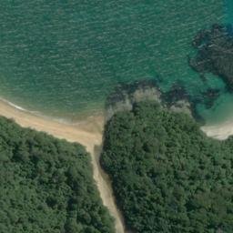 Satellite imagery of Gull Rock Point, NZ