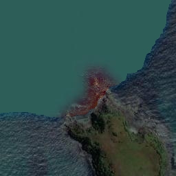 Satellite imagery of East Head, NZ