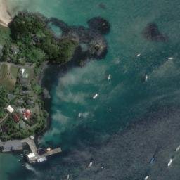 Satellite imagery of Lonnekers Point, NZ