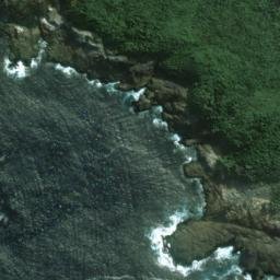 Satellite imagery of White Rocks, NZ