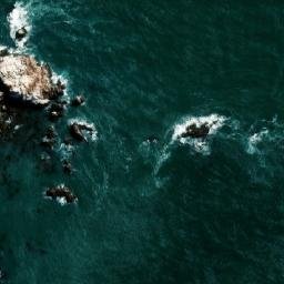 Satellite imagery of Cabo Blanco, AR