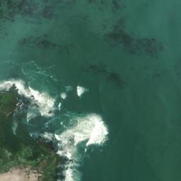Satellite imagery of Punta Guanacos, AR