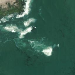 Satellite imagery of Punta Guanacos, AR