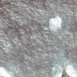 Satellite imagery of Column Rocks, NZ
