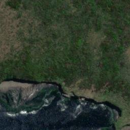 Satellite imagery of Kekeno Point, NZ