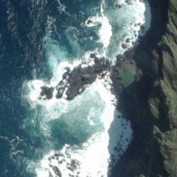 Satellite imagery of Sugar Loafs Rocks, NZ
