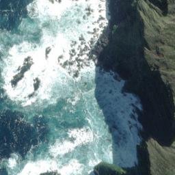 Satellite imagery of Sugar Loafs Rocks, NZ