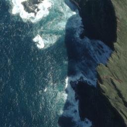 Satellite imagery of Sugar Loafs Rocks, NZ