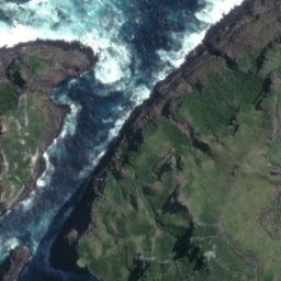 Satellite imagery of Bristow Point, NZ
