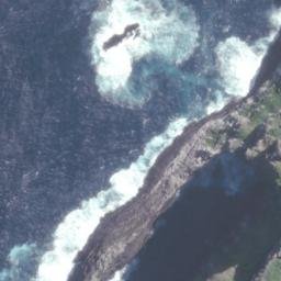 Satellite imagery of Embrasure Point, NZ