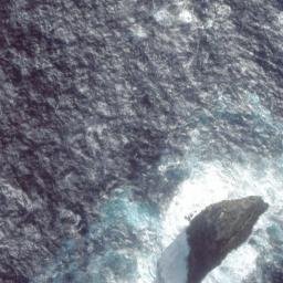 Satellite imagery of Lantern Rocks, NZ