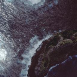 Satellite imagery of Lantern Rocks, NZ