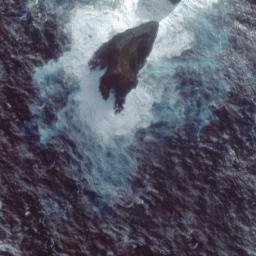 Satellite imagery of Lantern Rocks, NZ