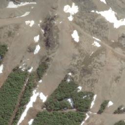 Satellite imagery of Cerro Castor, AR