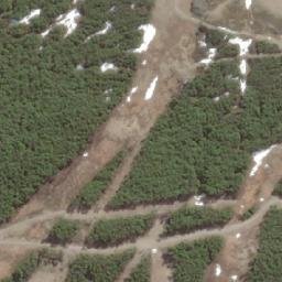 Satellite imagery of Cerro Castor, AR