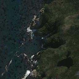Satellite imagery of Cabo Wilson, CL