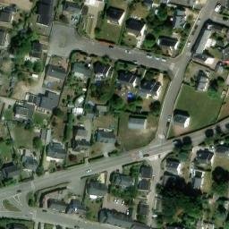 Vue satellite de manoir de Kerhudé
