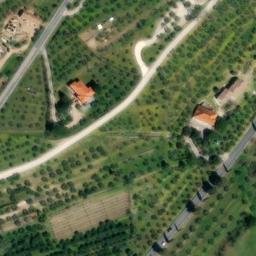 Mappa satellitare CASE SPARSE CORTONA - CALCINAIO, Cortona