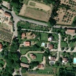 Mappa satellitare CASE SPARSE CORTONA - CAMPACCIO, Cortona