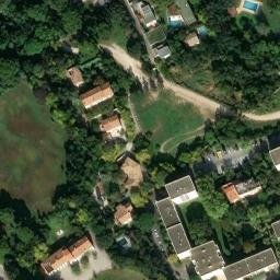 Vue satellite de Villa provençale