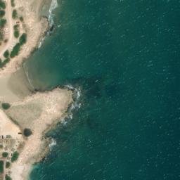 Vista aérea de Platja del Pebret