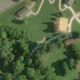 Sand Volleyball Court, Clarksburg, MD — aerial view
