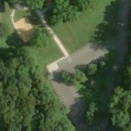 Volleyball Court, Clarksburg, MD — aerial view