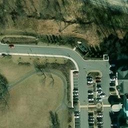 Volleyball Court, Columbia, MD — aerial view
