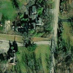 Sand Volleyball Court, The Village of Indian Hill, OH — aerial view