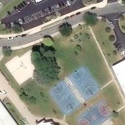 Beach Volleyball Courts — aerial view