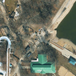 Volleyball Court, MO — aerial view
